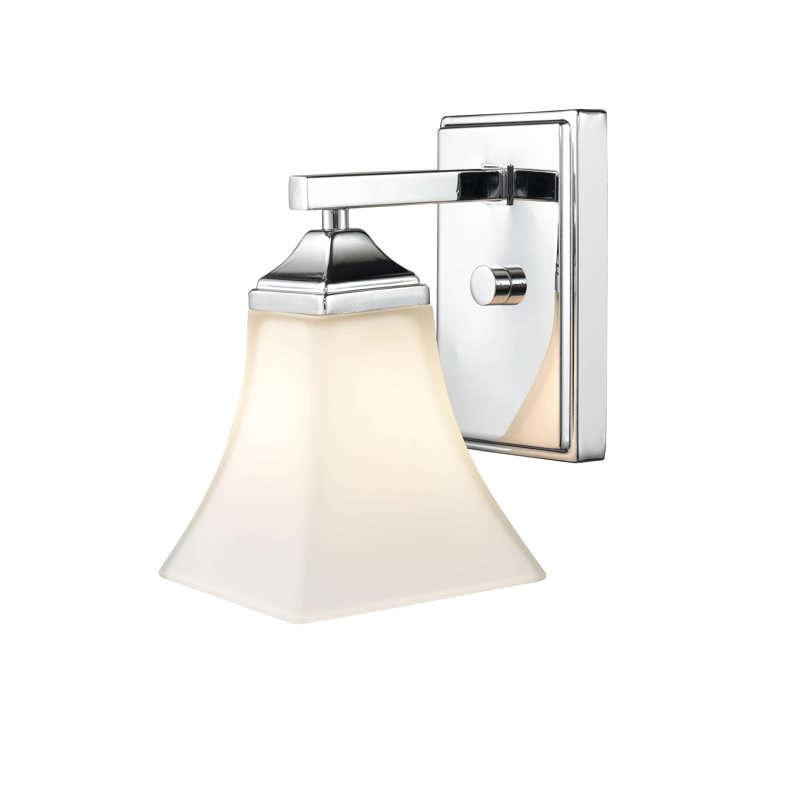 Steel Armed Sconce, Chrome