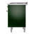 ILVE Nostalgie II Series 36 inch Dual Fuel Range with 6 Burners, Griddle (Glass Door)-98168222-124968149