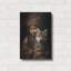  «Native American Child With Wolf Cub 2» par Momart, art mural en métal, 12 po x 16 po-1664585035