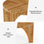 Solid Wood Four Leg Coffee Table