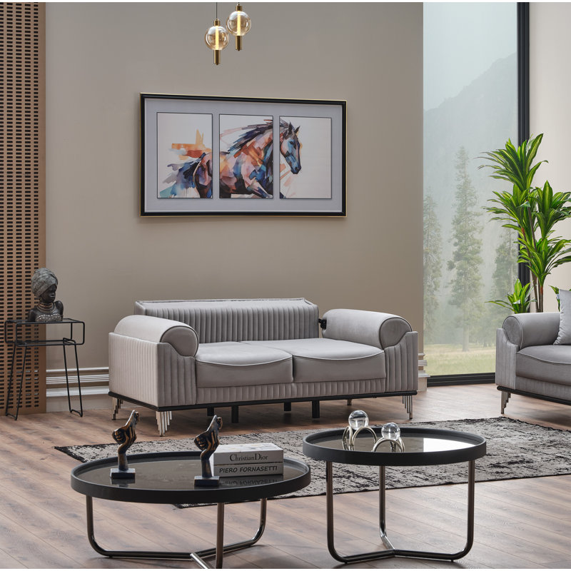 Zahekan 2 - Piece Living Room Set, Cream