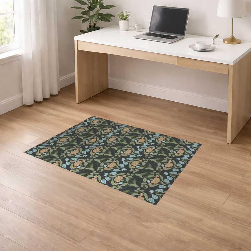 Tapis de bureau léger Piper, L 72 po x P 48 po, Gris anthracite