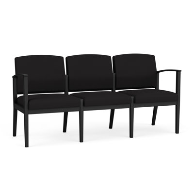Amherst Steel Waiting Reception 3 Seat Tandem Seating Metal Frame No Center Arms