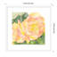 "Orange rose abstrait Begonia" par Patricia Shaw, reproduction d'art encadrée