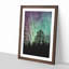 Northern Lights over the Forest - Picture Frame Graphic Art Print-56925520-56925521