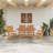 Octagonal 5 - Piece 4 - Person Outdoor Table Set