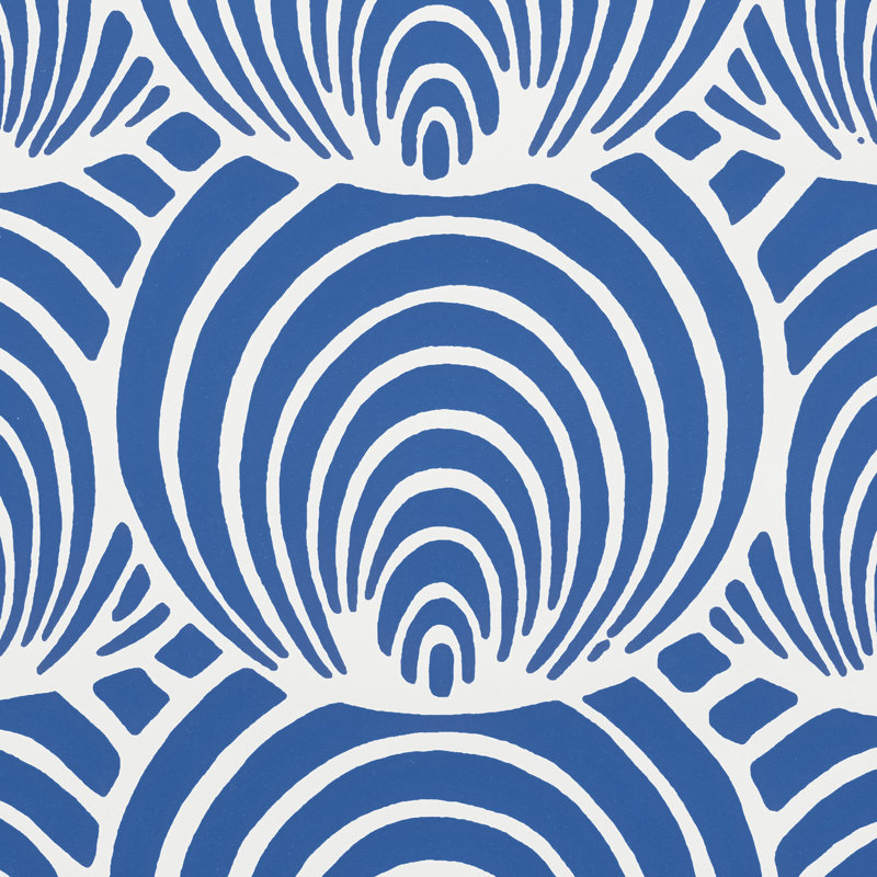 Coralline Wallpaper, Blue
