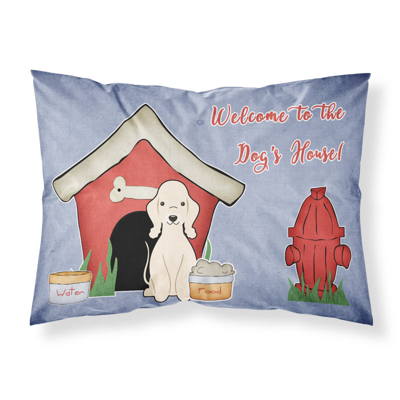 Taie d’oreiller chien house, Bedlington terrier