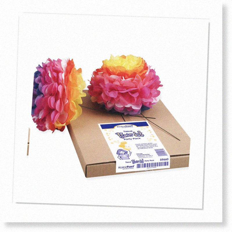 Tissue Flower Kit, 84 Flowers