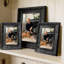 Cadre 3 photos noir avec support de table et crochets muraux 11 po x 14 po Black