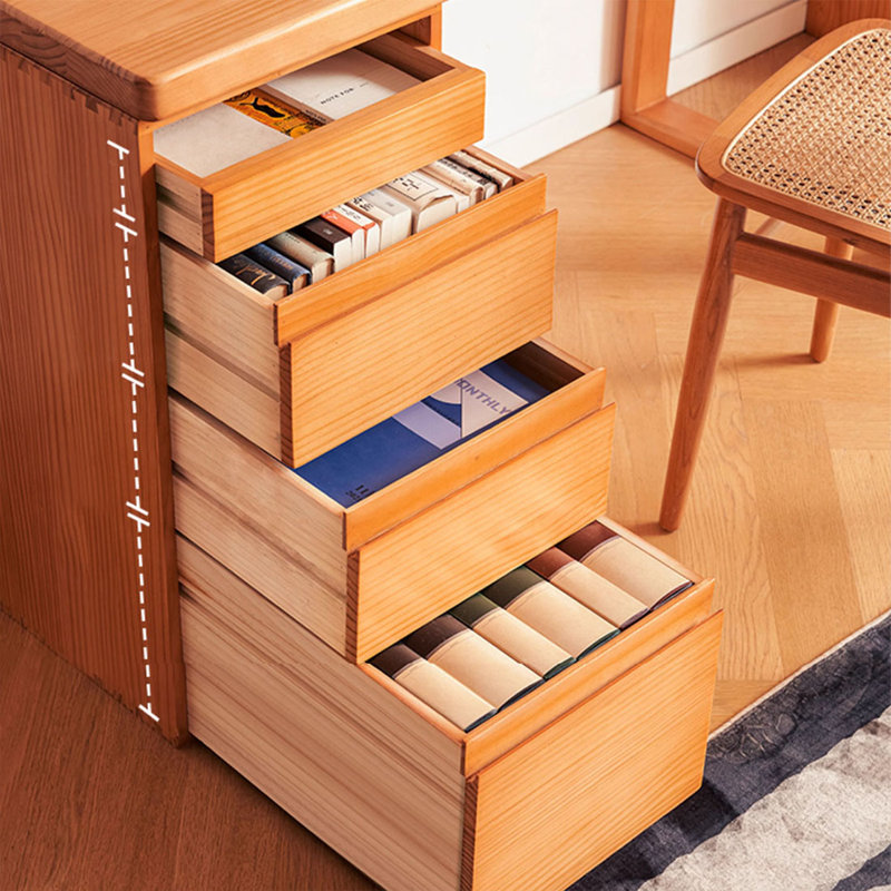 Bureau rectangulaire brun en bois massif, H 29,53 po x l 125,98 po x P 23,62 po