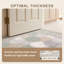 Tapis Knoll2 Modern Circles géométrique vert crème gris blanc antidérapant à poils courts, lavable, pour l'intérieur et l'extérieur, idéal pour les animaux domestiques, salon, chambre, salle à manger, entrée, couloir, bureau-96135308