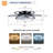 25in Modern Flower LED Ceiling Fan Light
