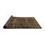 Tapis brun foncé à motif abstrait-658130188