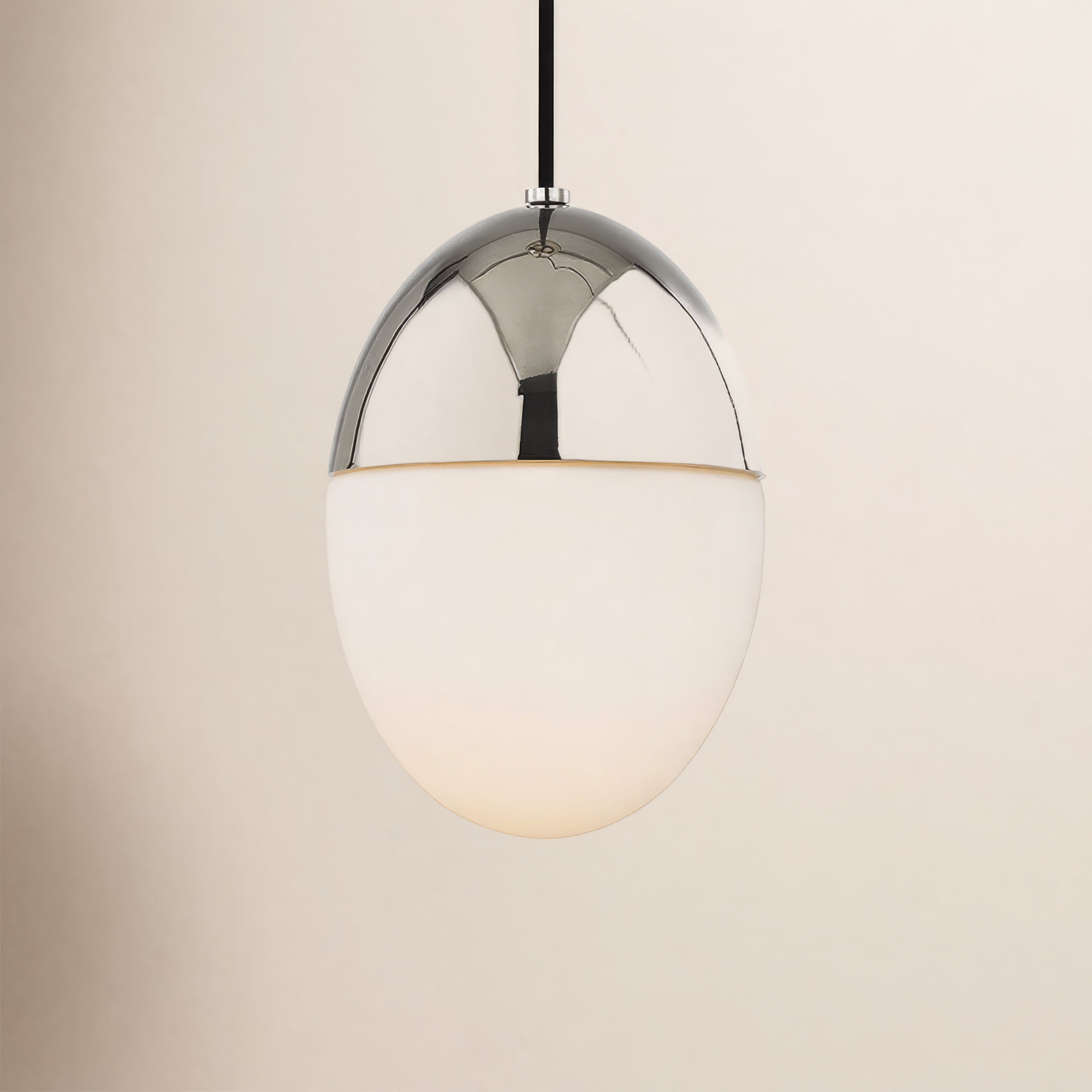 Sanaria Single Light Glass Dimmable Pendant, Old Bronze, 15" H x 10" W x 10" D