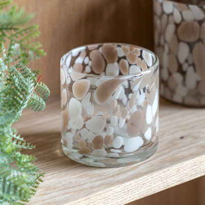 Scented Unscented Flameless Candle Accessories Candle with Glass Holder