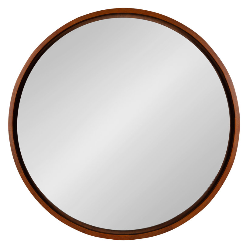 Flat Mirror, Walnut Brown