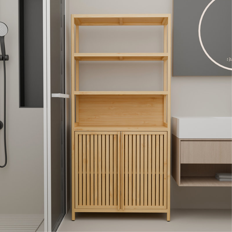 Support de rangement multi-scène haute capacité à deux portes de 64 pouces de hauteur