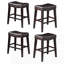 Tabouret de comptoir de style contemporain 26 po avec garniture cloutée-118615499