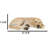 Large Realistic Sleeping Yellow Labrador Retriever Statue 21"H Golden Retriever