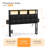 Upholstered Storage Headboard With Built-In Charging Station, LED Light Strip, Hidden Drawer And Shelf – Tufted Button Design-785386325
