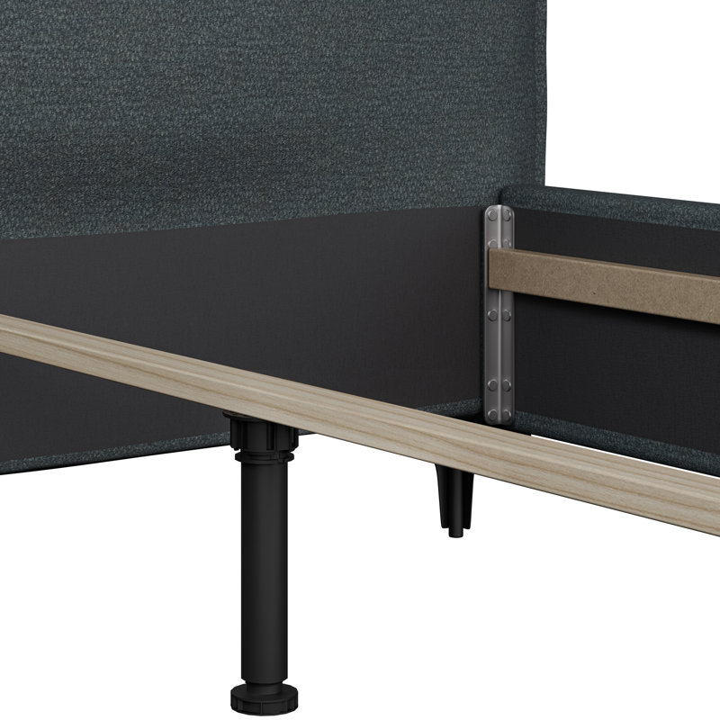 Tavarus Upholstered Ottoman Bed, Double (4'6), Grey