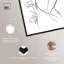«Blossoming Floral Contour II», art mural minimaliste par Art Remedy, cadre noir, 16 x 24-1839528261-1839528282