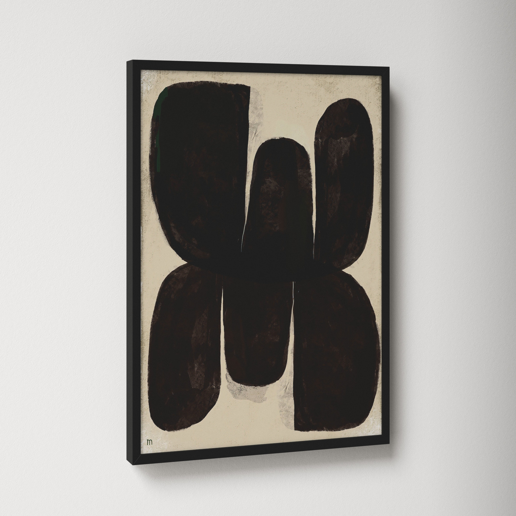 Night Butterfly by StudioM, Black, 20" H x 14" W x 1.25" D