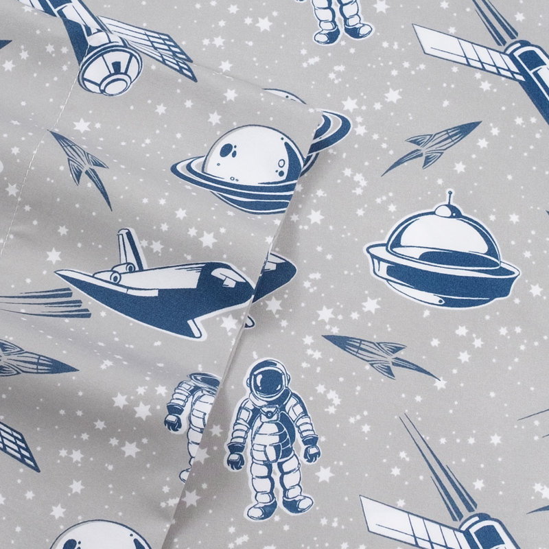 Draps en microfibre classiques pour enfants, Simple, Vaisseaux spatiaux