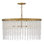 Rubina 6 - Light Steel Dimmable Tiered Chandelier
