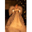 Décoration pour sommet de sapin 10 lumières anges avec plumes moelleuses-40153130-40153131