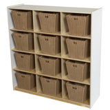 Natural Environments (12) Cubby Storage with Medium Baskets