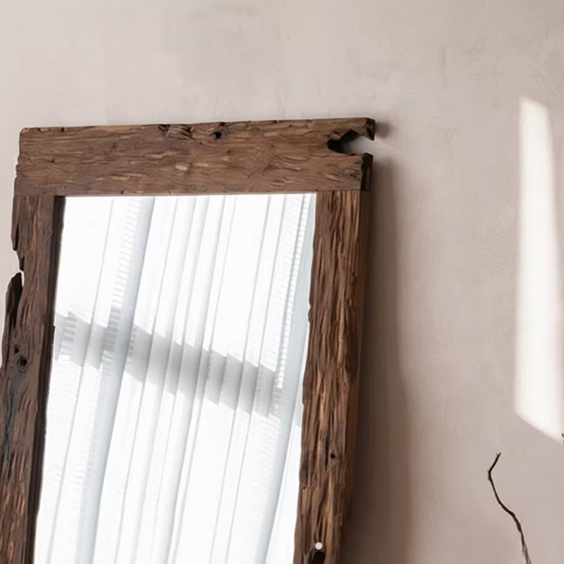 Miroirs pleine longueur rectangulaires en bois massif, 78.74" H x 35.43" W