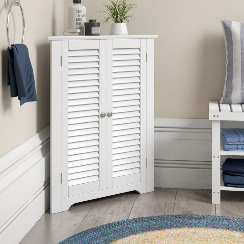 Odense MDF Bathroom Cabinet, White