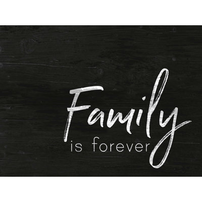 «Family Is Forever», art textuel sur toile tendue