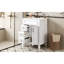 Meuble-lavabo 24 po avec lavabo en céramique, petite armoire de salle de bain, armoire moderne avec 2 tiroirs et tablette réglable-648769457