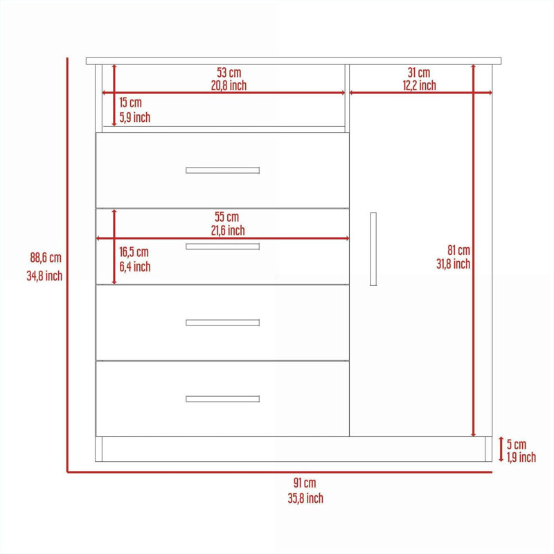 Ensemble de chambre à coucher, commode 3 pièces moderne noire à 4 tiroirs + 2 tables de chevet, prête à assembler pour le rangement de la chambre à coucher | Noir | Panneau de particules