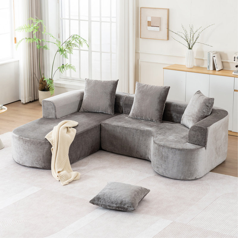 Modular Sectional Sofa With L-Shape Chaise