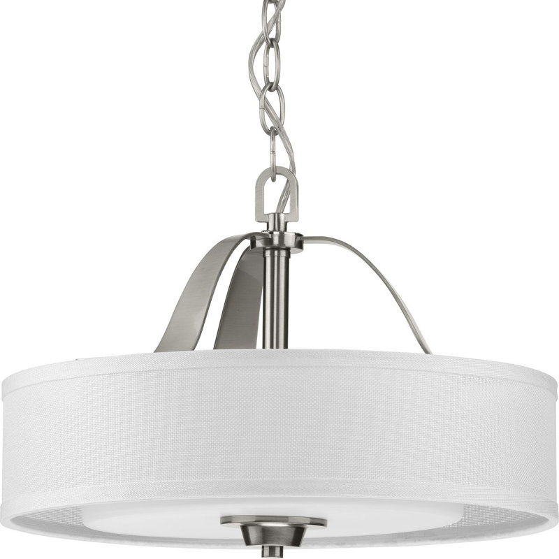 Annon 2 - Light Drum Pendant, Brushed Nickel