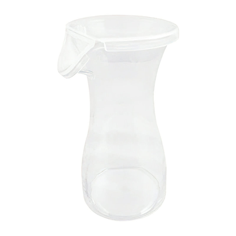 Pots à décanter en plastique avec couvercle GET BW-1050-PC-CL, transparent , 16 oz