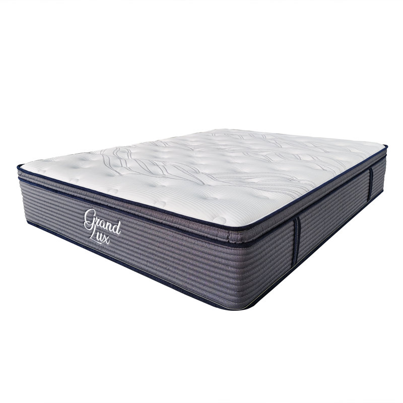 EliteLux California King Medium Hybrid Memory Foam Euro Top 14 in. Mattress, California King