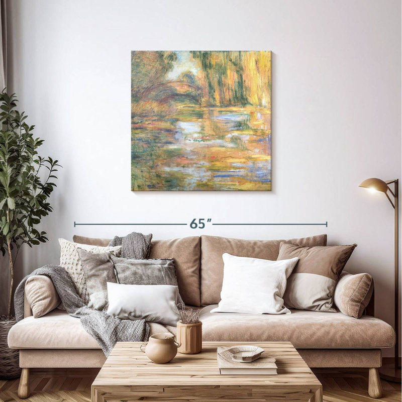 Avery Waterlily Pond - Le pont, H 36 po x l 36 po