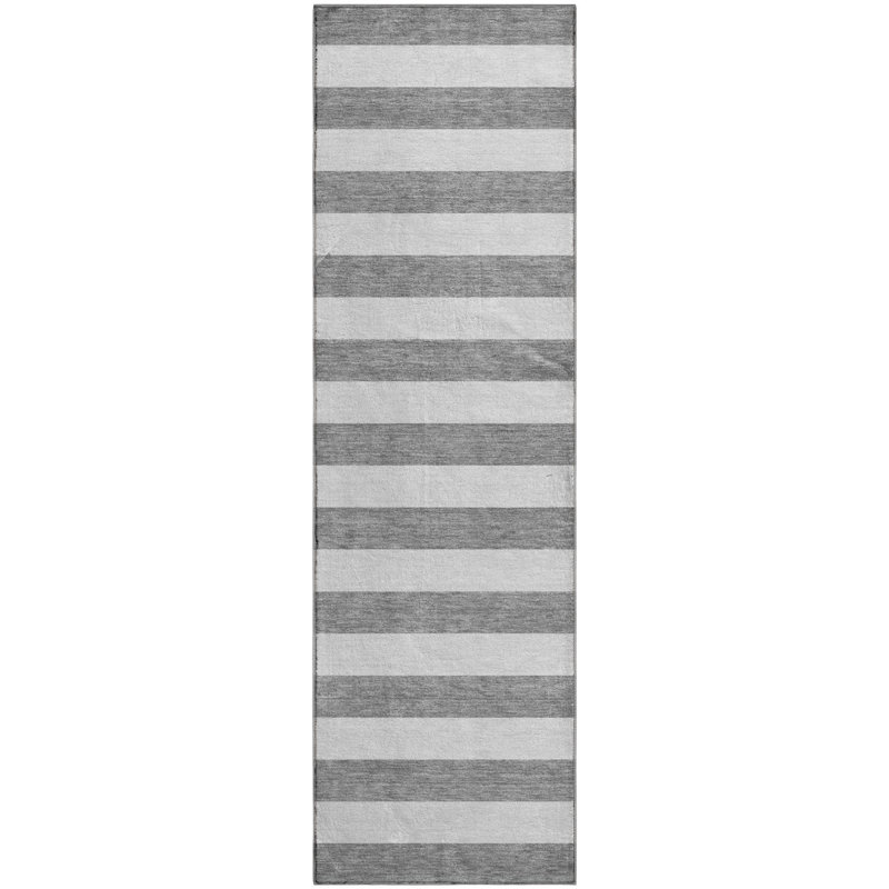 Premium Machine Washable Cerrito AMF528 Gray Rug, Runner 2'3" x 7'6"