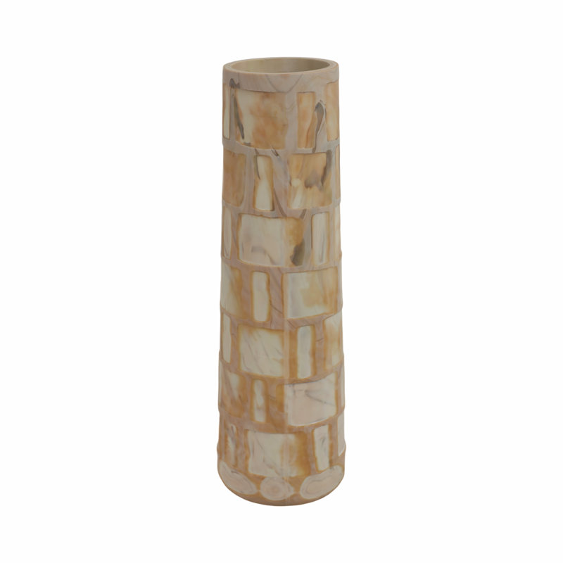 Vase en verre brun moyen 14 "Gracie Oaks