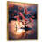 Toile avec cadre flottant or