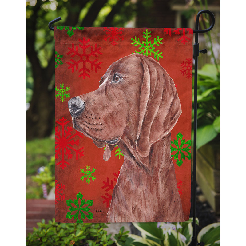 Drapeau rouge et vert Vart, Coonhound (brun)