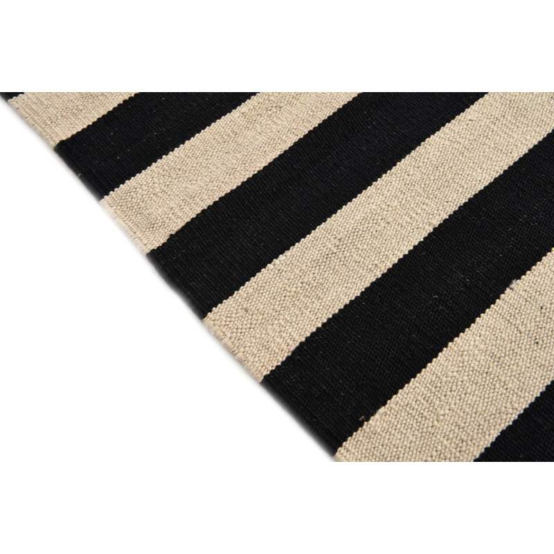 Newsom Black and White Rug