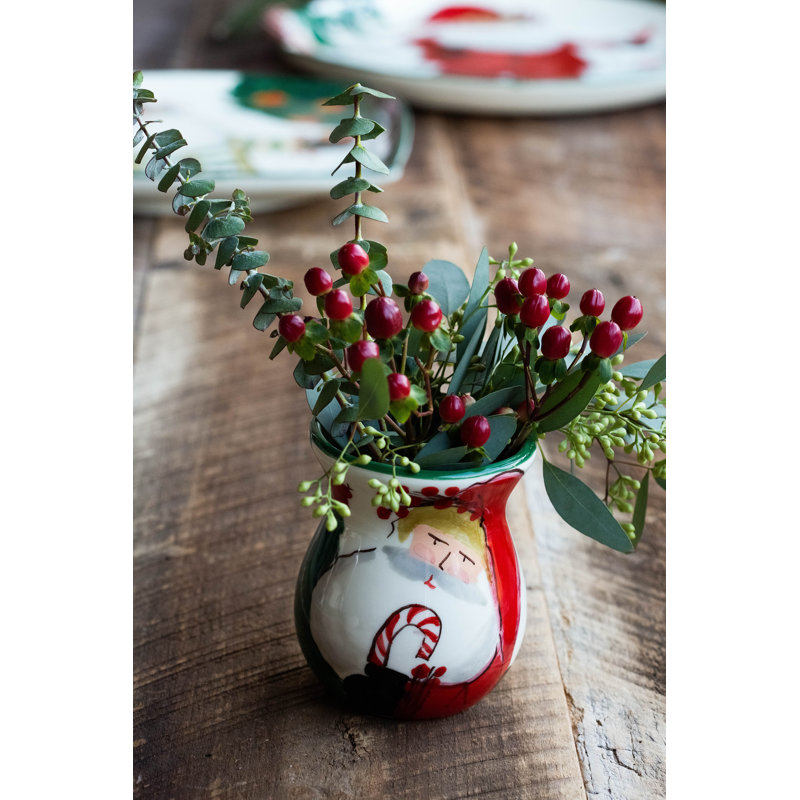 Old St. Nick Handmade Earthenware Table Vase