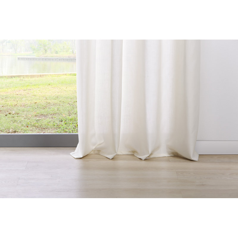 Vorhang Mood mit Ösen (1 Stück), halbtransparent, Ecru