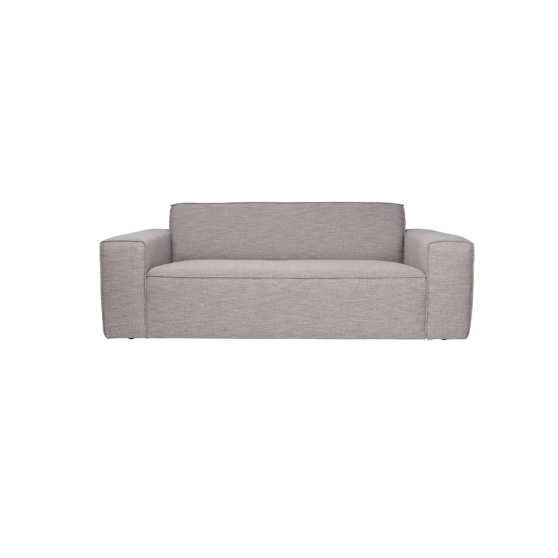 Canapé à accoudoirs carrés 79 po Bor, Mélange de polyester gris